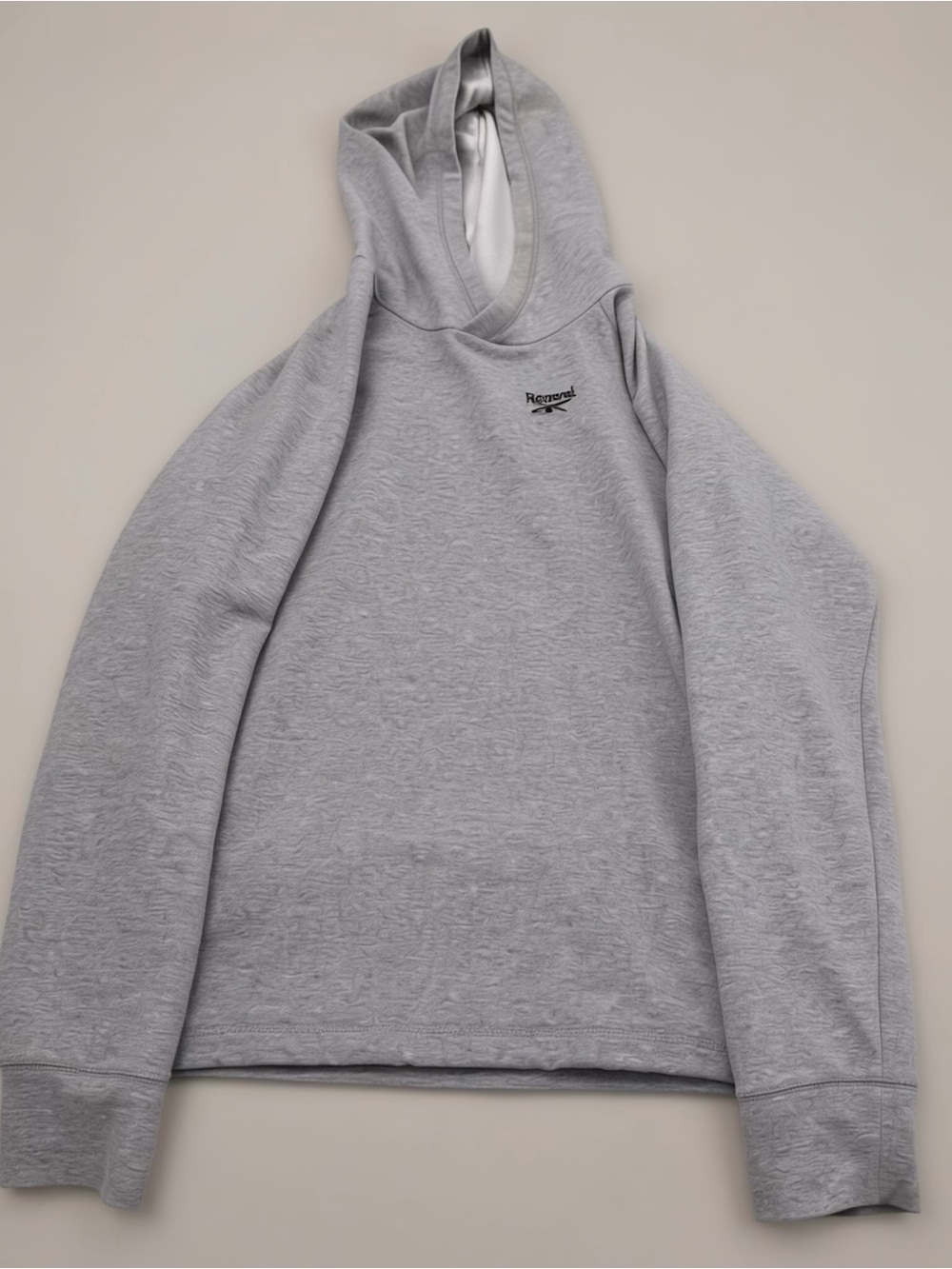 Reebok Men's Light Gray Crewneck Hoodie